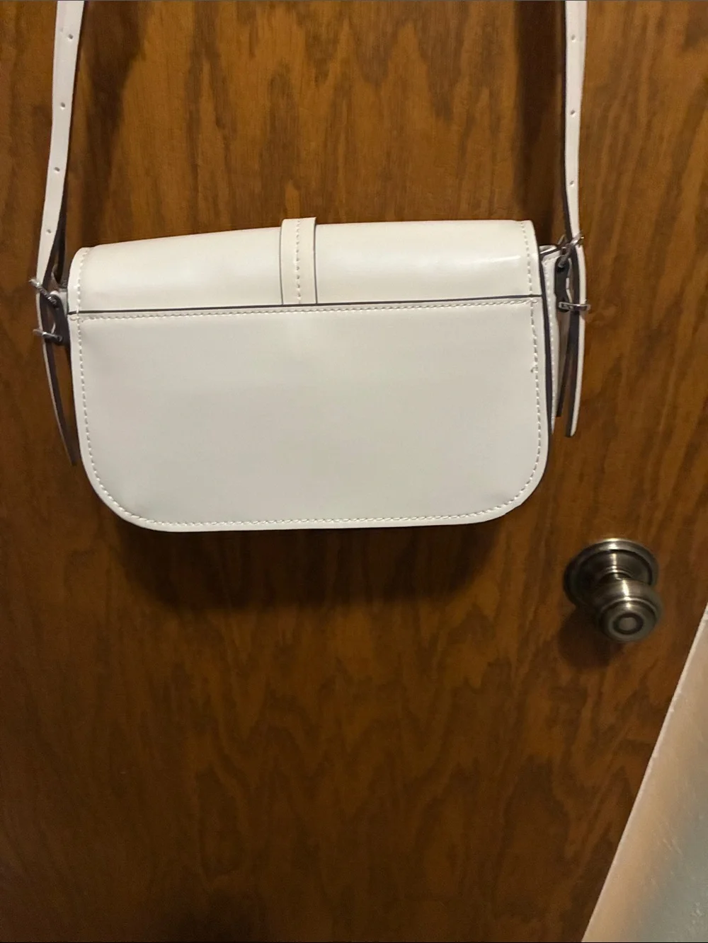 Halston Heritage White Crossbody with Silver-Tone Clasp